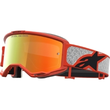 Alpinestars Vision 5 Rora Silver/Orange Red Mirror Goggles