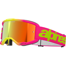 Alpinestars Vision 5 Wordmark Pink/Fluro Yellow Red Mirror Goggles
