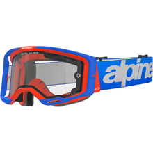 Alpinestars Vision 8 Wordmark Blue/Orange Clear Dual Pane Goggles