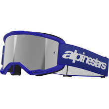 Alpinestars Vision 3 Wordmark Blue Silver Mirror Goggles