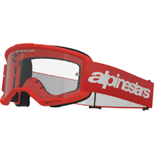 Alpinestars Vision 3 Wordmark Red Clear Goggles