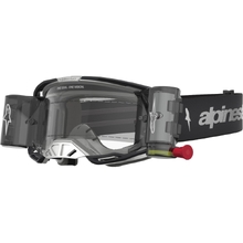 Alpinestars Vision 8 Amber Black/Silver Clear Roll-Off Goggles
