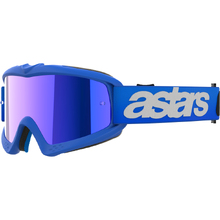 Alpinestars Vision Blaze Blue Silver Mirror Kids Goggles