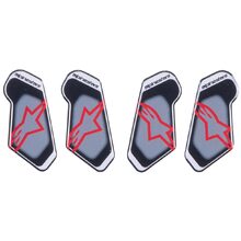 Alpinestars RK-7 Black/Red Knee Brace Replacement Resin Sticker Set