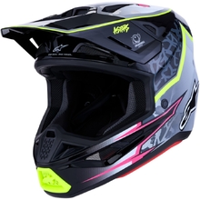 Alpinestars 2027 S-M7 Blaster Black/Grey/Flo Yellow Glossy Helmet