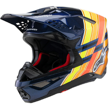 Alpinestars 2026 S-M10 TLD Dark Blue/Orange/Fluro Yellow Helmet