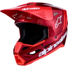 Alpinestars 2027 S-M3 Radium Hot Red/White Glossy Helmet