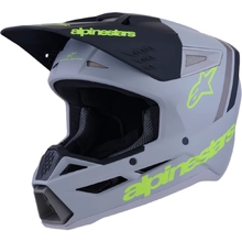 Alpinestars 2027 S-M3 Radium Grey/Black/Yellow Matte Helmet