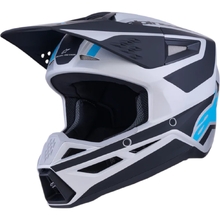 Alpinestars 2027 S-M3 Heat Silver/Blue/Black Matte Helmet