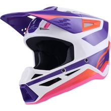 Alpinestars 2027 S-M3 Heat White/Purple/Pink Helmet