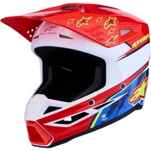 Alpinestars 2027 S-M3 Falcon Red/White/Blue/Flo Yellow Kids Helmet