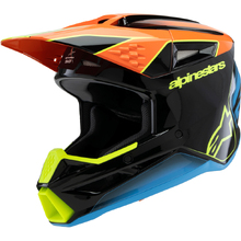 Alpinestars 2026 S-M3 Fray Black/Orange/Fluro Yellow Kids Helmet