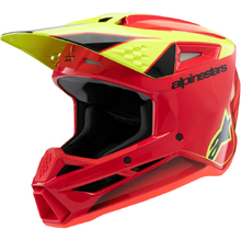 Alpinestars 2026 S-M3 Fray Red/Fluro Yellow/Black Kids Helmet