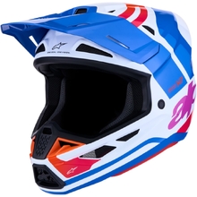 Alpinestars 2027 S-M7 Core Blue/Orange/Pink Helmet