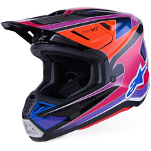 Alpinestars 2027 S-M7 Fuse Blue/Purple/Pink Helmet