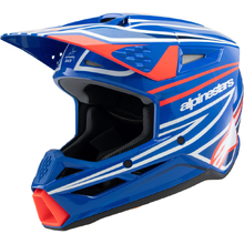 Alpinestars 2027 S-M3 Wurx Blue/Red/White Gloss Kids Helmet