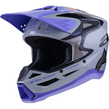 Alpinestars 2027 S-M3 Jettson Grey/Purple/Black Kids Helmet