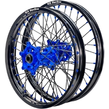 Axiom/D.I.D KTM/Husqvarna/Gas Gas 03-27 21"/19" Black/Blue/Black/Blue Wheel Set
