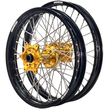 Axiom Suzuki DRZ400E 00-26 21"/18" Black/Gold Wheel Set