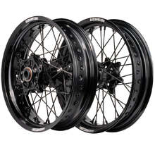 Axiom KTM/Husqvarna/GAS GAS 03-23 Black Cushed Motard Wheel Set
