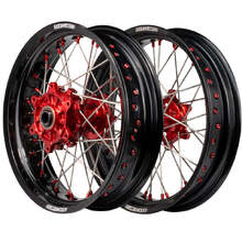 Axiom GAS GAS 21-23 Black/Red/Red Cushed Motard Wheel Set