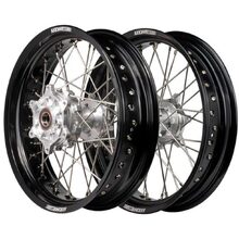 Axiom KTM/Husqvarna/GAS GAS 03-23 Black/Silver Cushed Motard Wheel Set
