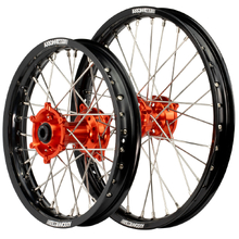 Axiom KTM 85 SX SW 25-27 17"/14" Black/Orange Wheel Set
