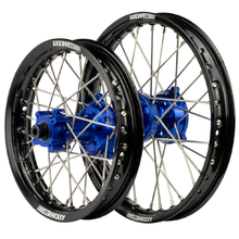 Axiom Husqvarna TC65 17-24 14"/12" Black/Blue Wheel Set