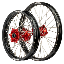 Axiom GA GAS MC65 21-24 14"/12" Black/Red Wheel Set