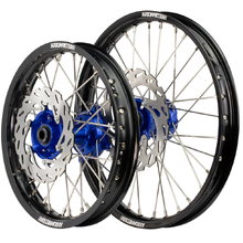 Axiom Yamaha YZ65 18-25 14"/12" Black/Blue Wheel Set w/Discs