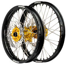 Axiom Suzuki DRZ400E 00-24 21"/18" Black/Gold/Black Wheel Set w/Discs