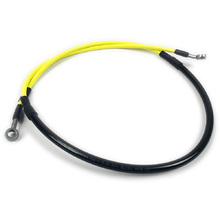 Ballards Suzuki DR650 09-21 Yellow Braided Front Brakeline