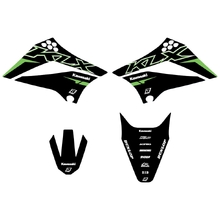 Blackbird Racing Kawasaki KLX110 10-26 Black Race Graphics Kit