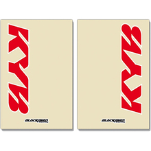 Blackbird Racing KYB Red/Clear Fork Decals
