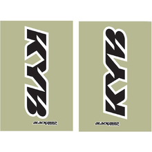 Blackbird KYB Logo Black/Clear Fork Decals