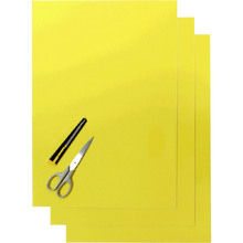 Blackbird Racing 47x33cm Yellow Decal Sheets