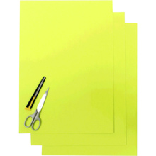 Blackbird Racing 47x33cm Flo Yellow Decal Sheets