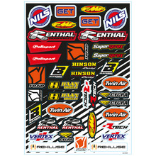 Blackbird Racing Universal Sponsor Logo Sticker Decal Sheet