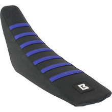 Ballards Yamaha YZF 06-09 Black/Blue Gripper Pleated Seat Cover