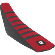 Ballards Honda CRF250/450R 17-21 Red/Black Gripper Pleated Seat Cover