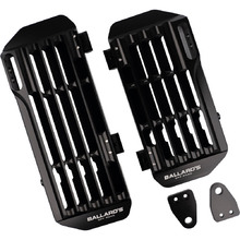 Ballards Honda CRF450R 17-18 Black Billet Radiator Guards