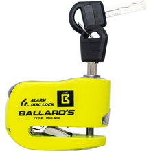Ballards Compact Fluro Yellow Alarm Disc Lock & Cable