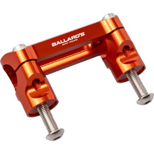 Ballards KTM/Husqvarna 125-450 23-25 Orange One Piece Bar Mounts