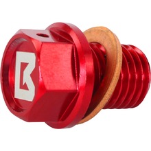 Ballards Honda/Suzuki M8/1.25X20 Red Magnetic Sump Plug