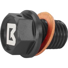 Ballards KTM/Husqvarna M12/1.5X12 Black Magnetic Drain Bolt