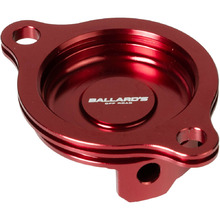 Ballards Honda CRF250R 10-17 Red Oil Filter Cover