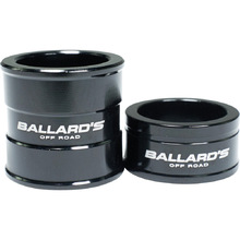 Ballards Yamaha YZ250/450F 14-27 Black Front Wheel Spacers