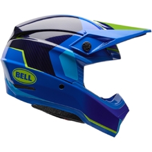 Bell 2027 Moto-10 Spherical GP Vector Frequency Blue FIM Helmet