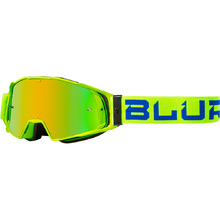 Blur B-20 Flat Hi-Viz/Blue Goggles