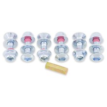 Bolt Hub Savers Silver Double Locked Sprocket Fastening Kit